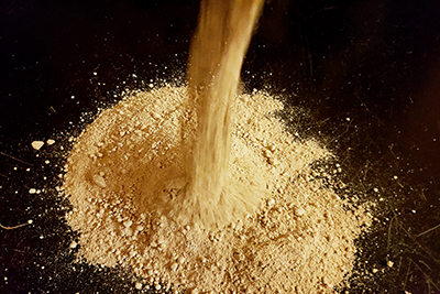 Edible Yellow Clay Dirt by Earthy Goodies.